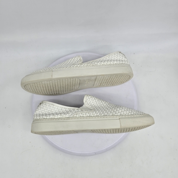 J/slides Shoe Women's 10 Justine Woven Platform Sneakers White - Picture 4 of 8